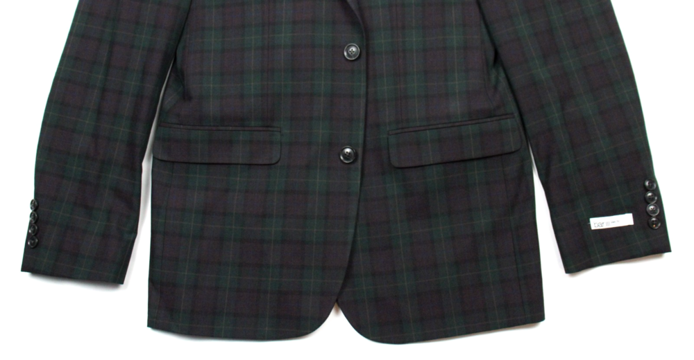 Bar iii Suit Mens 38 L 32W Green Burgundy Plaid Slim Fit Stretch 2 piece - Picture 10 of 10